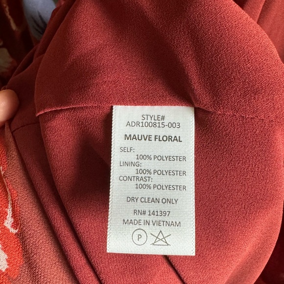 ASTR Mauve Floral High-Low Midi Dress - Picture 9 of 9